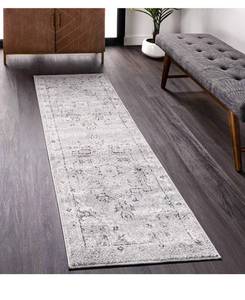 lot 50535 image: nuLOOM Transitional Medallion Gena Runner Rug, 2 6in. x 8, Light Grey