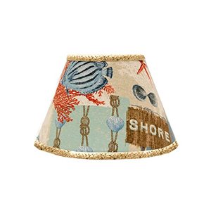 lot 50549 image: AHS Lighting Mix N Match Empire Lamp Shade,Nautical Patchwork