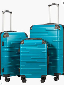lot 50577 image: Coolife Luggage Suitcase 3 Piece Set