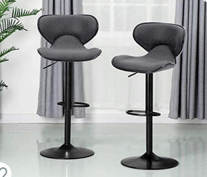 lot 50583 image: ALPHA HOME Counter Height Adjustable Swivel Bar Stools