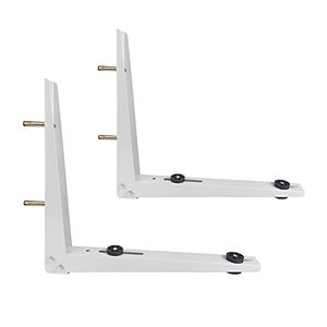 lot 50645 image: ICOOL Outdoor Wall Mounting Bracket (22 L x 19 H) for 18000-24000 BTU Universal Mini Split Ductless Air Conditioner Heat Pumps Compressors, Heavy Duty Foldable Condenser Bracket