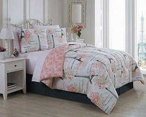 lot 50653 image: Avondale Manor Amour 8-Piece Comforter Set, Queen, Pink