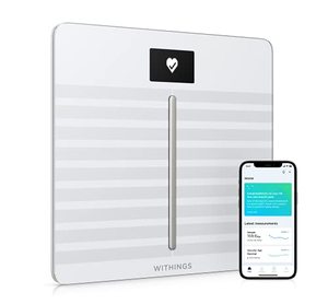 lot 50663 image: Withings Body Cardio Premium Wi-Fi Body Composition Smart Scale, Digital Bathroom Scale with App Sync via Bluetooth or Wi-Fi