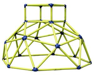 lot 50692 image: Eezy Peezy Monkey Bars Climbing Tower - Active Outdoor Fun for Kids Ages 3 to 8 Years Old, Green and Blue   (Retails $175)