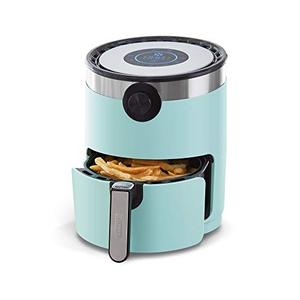 lot 50699 image: Dash DMAF360GBAQ02 Aircrisp� Pro Digital Air Fryer  Oven Cooker with Digital Display  8 Presets, Temperature Control, Non Stick Fry Basket, Recipe Guide  Auto Shut Off Feature, 3qt, Aqua