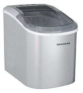lot 51265 image: FRIGIDAIRE EFIC189-Silver Compact Ice Maker, 26 lb per Day, Silver (Packaging May Vary)