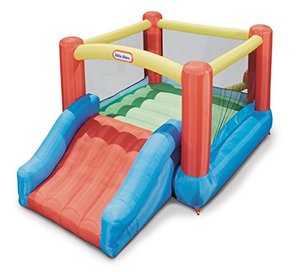 lot 51268 image: Little Tikes Jr. Jump n Slide Bouncer, Multicolor