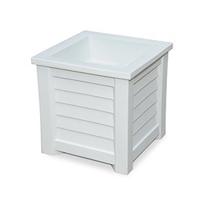 lot 51284 image: Mayne 5866-W Lakeland Planter, 16x16, White