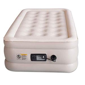 lot 51291 image: Aria Twin Inflatable Air Mattress with Built-in Pump Comfortable Self-Inflating Air Bed