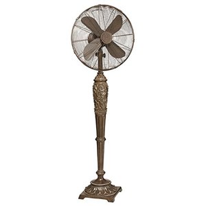 lot 51294 image: CC Home Furnishings 55 Extravagant Royal Victorian Oscillating Indoor Standing Floor Fan