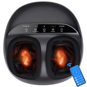 lot 51308 image: RENPHO Foot Massager Machine, Shiatsu Electric Foot Massager with Full Cover Heat, APP Remote, Deep Kneading, Squeezing, Relieve Foot Discomforts from Plantar Fasciitis, Fits up to Men Feet Size 12