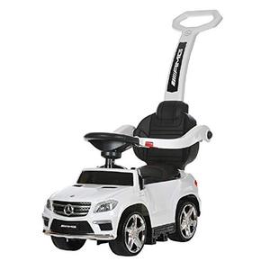 lot 51314 image: Best Ride On Cars 4 in 1 Mercedes Battery Powered Push Car, White