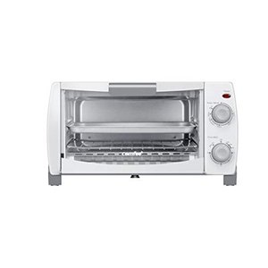lot 51325 image: Comfee Toaster Oven Countertop, 4-Slice, Compact Size, Easy to Control with Timer-Bake-Broil-Toast Setting, 1000W, White (CFO-BB102)