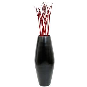 lot 51618 image: Uniquewise 27.5 in. Black Bamboo Floor Vase Cylinder, For Dining Living Room Entryway Decoration