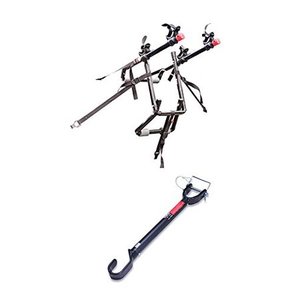 lot 51648 image: Allen Sports Deluxe 2-Bike Rack, Bicycle Adaptor Bar Combo Pack, Model 102900CP, Black