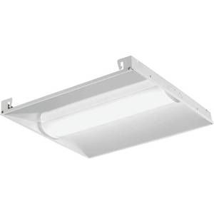 lot 51661 image: Lithonia Lighting Contractor Select BLC 2 ft. x 2 ft. 34 -Watt Equivalent Integrated LED White 3300 Lumens Curved Center Basket Troffer