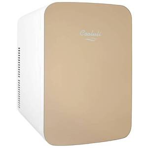 lot 52133 image: Cooluli - Infinity 0.5 Cu. Ft. Mini Fridge - Gold
