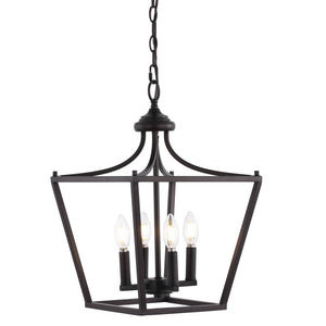 lot 52601 image: Camden 13 Iron Classic Midcentury Pendant Lantern   (Retails $226)
