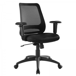 lot 52613 image: Forge Black Mesh Office Chair EEI-3195-BLK