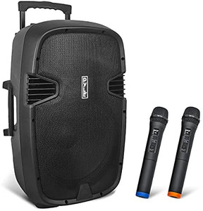 lot 52623 image: Pyle 1000 Watt, 12 Bluetooth PA Speaker - Indoor  Outdoor Portable Sound System with (2) UHF Wireless Microphones, Rechargeable Battery, Audio Recording, USBSD Readers, FM Radio (PPHP1235WMU)   (Retails $285)