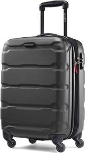 lot 52637 image: Samsonite Omni PC Hardside Expandable Luggage with Spinner Wheels, Black, Carry-On 20-Inch locked, No Key  (SOLD AS IS)