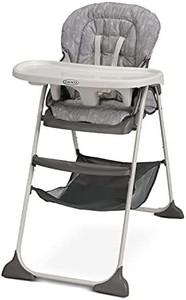 lot 52639 image: Graco Slim Snacker High Chair, Ultra Compact High Chair, Whisk