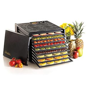 lot 52647 image: Excalibur Food Dehydrator 9-Tray Electric with 26-hour Timer, Automatic Shut Off and Temperature Settings for Faster and Efficient Drying, Black