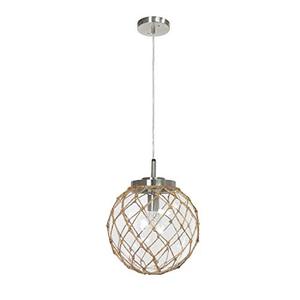 lot 52654 image: Elegant Designs PT1003-CLR Nautical Ceiling Light Pendant, ClearNatural
