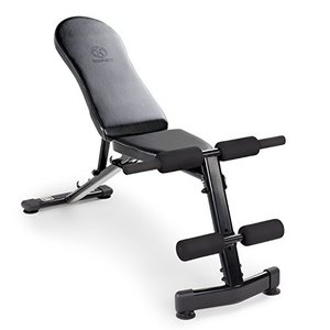 lot 52655 image: Marcy Multi-Purpose Adjustable Workout Utility Weight Bench for Full Body Upright, Incline, Decline, and Flat Exercise SB-228   (42.00 x 26.00 x 48.00)