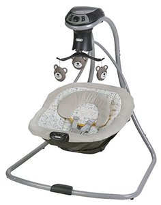 lot 52664 image: Graco Simple Sway LX with Multi-Direction Baby Swing, Teddy