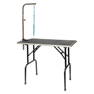 lot 52673 image: Go Pet Club Pet Dog Grooming Table with Arm, 30-Inch