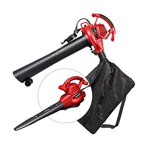 lot 52676 image: LawnMaster Red Edition BV1210E 1201 Electric Blower Vacuum Mulcher 12 Amp Variable Speed with Metal Impeller 240 MPH 380 CFM 161 Mulch Ratio