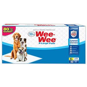 lot 64679 image: Four Paws Wee-Wee Superior Performance Dog Pads XL 40 Count