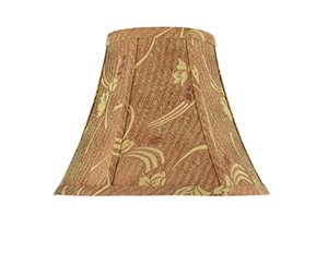 lot 64689 image: Aspen Creative 30156 Transitional Bell Shape Spider Construction Lamp Shade in Copper, 12 wide (6 x 12 x 9 12)