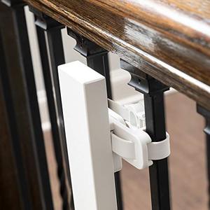lot 64690 image: Qdos Universal Stair Mounting Kit for All Baby Gates - Universal Solution for Gate Installation on Banisters and Spindles - No Screws in Banister - Works with All Gates - Easy Installation  White