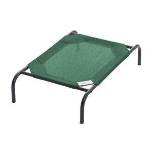 lot 64702 image: The Original Coolaroo Elevated Pet Dog Bed for Indoors & Outdoors Small Brunswick Green
