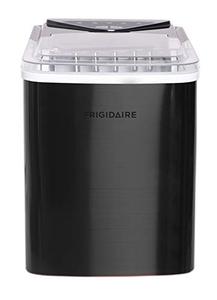 lot 64709 image: Frigidaire EFIC123-SSBLACK Compact Countertop Ice Maker, 26lbs of Ice per day, Black Stainless