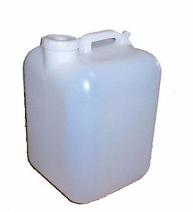 lot 64745 image: Hedpak 5 gallon Rectangular Carboy (Small dent)