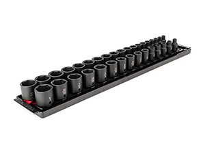lot 64747 image: TEKTON 38 Inch Drive 6-Point Impact Socket Set, 34-Piece (14-1 in, 6-24 mm)  SID91202