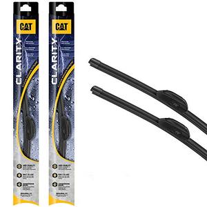 lot 64751 image: Caterpillar Clarity Premium Performance All Season Replacement Windshield Wiper Blades, Black (24  24 Inch)  (Pair for Front Windshield)