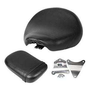 lot 67393 image: Ambienceo Motorcycle seat Rear Pillion Rectangular Front Rider Driver Rear Passenger Seat Pillion Cushion Pad with Bracket Set for Honda Shadow Spirit VT750 ACE VT750C VT750CD 1998-2003