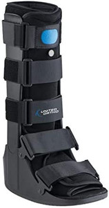 lot 67397 image: United Ortho Air Cam Walker Fracture Boot, Large, Black  (Retails $49.00)