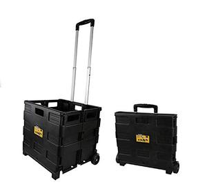 lot 67406 image: Olympia Tools 85-010 Grand Pack-N-Roll Portable Tools Carrier with Telescopic Handle, 80 Lb. Load Capacity, Black