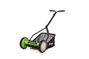 lot 67428 image: Greenworks 14-Inch Reel Lawn Mower RM1400
