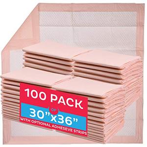 lot 67443 image: Premium Disposable Underpads 30 x36  (Packed 4x25 Case) Ultra Absorbent Chux Incontinence Bed Pads, Pet Training Pads X-Large 100Case