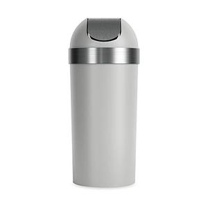 lot 67456 image: Umbra Venti Swing-Top 16.5-Gallon Kitchen Trash Lid� Large, 35-inch Tall Garbage Can for Indoor, Outdoor or Commercial Use, Grey