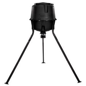 lot 9476 image: Moultrie 30 Gallon Hunting Tripod Deer Feeder Standard with Digital Timer