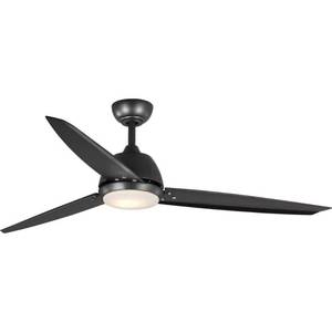 lot 9508 image: Oriole Three-Blade 60 Ceiling Fan with LED Light