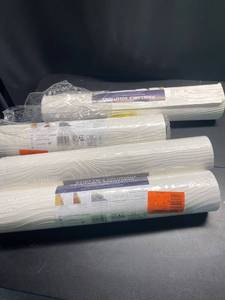 lot 9543 image: Brewster Paintable Vinyl Pre-Pasted Washable Wallpaper Roll (Covers 56.4 Sq. Ft.)- (PACK of 7)