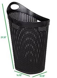 lot 9569 image: Mind Reader Rolling Laundry Basket
